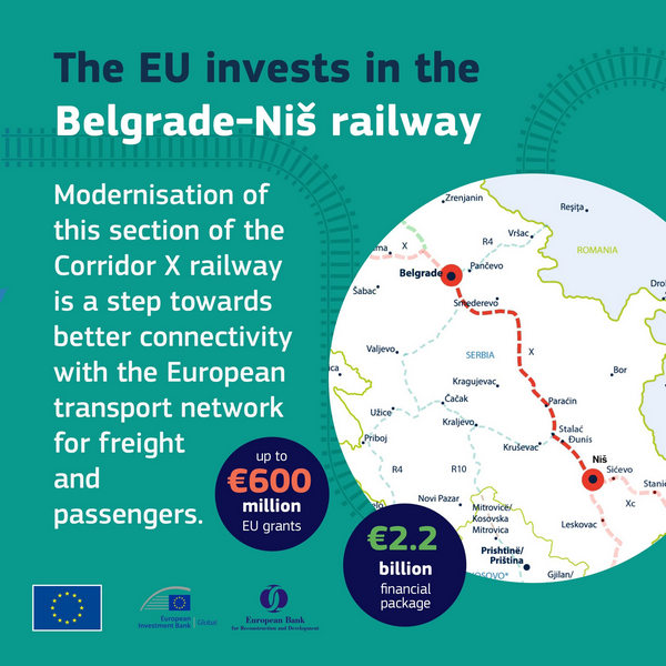 Az EU hozzájárulása a szerbiai vasútépítéshez