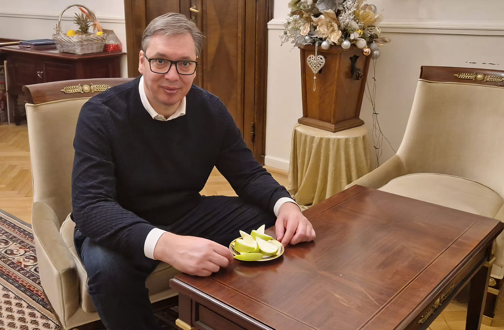 KÖRTE VAGY ZÖLDALMA: Fontos az egészséges táplálkozás (szerb elnöki Instagram)