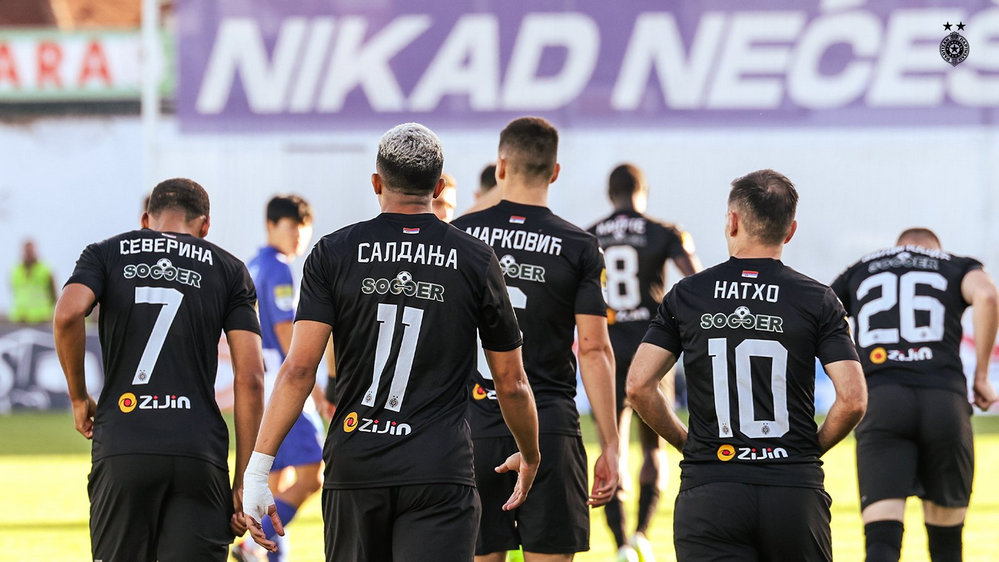 Vučić: A Zvezda és a Partizan nem létezne állami támogatás nélkül 4 ZiJin logó a Partizan játékosok mezén