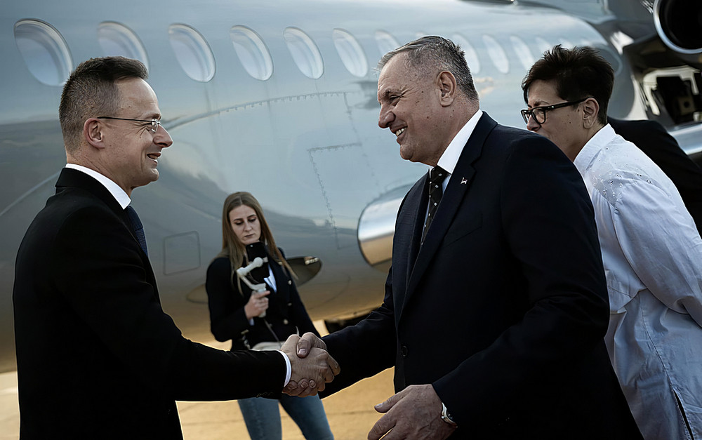 Orbán Viktor miniszterelnök Szarajevó után Banja Lukába is megérkezett 5 Szijjártó Péter külgazdasági és külügyminisztert Radovan Višković a boszniai szerb entitás kormányfője fogadta