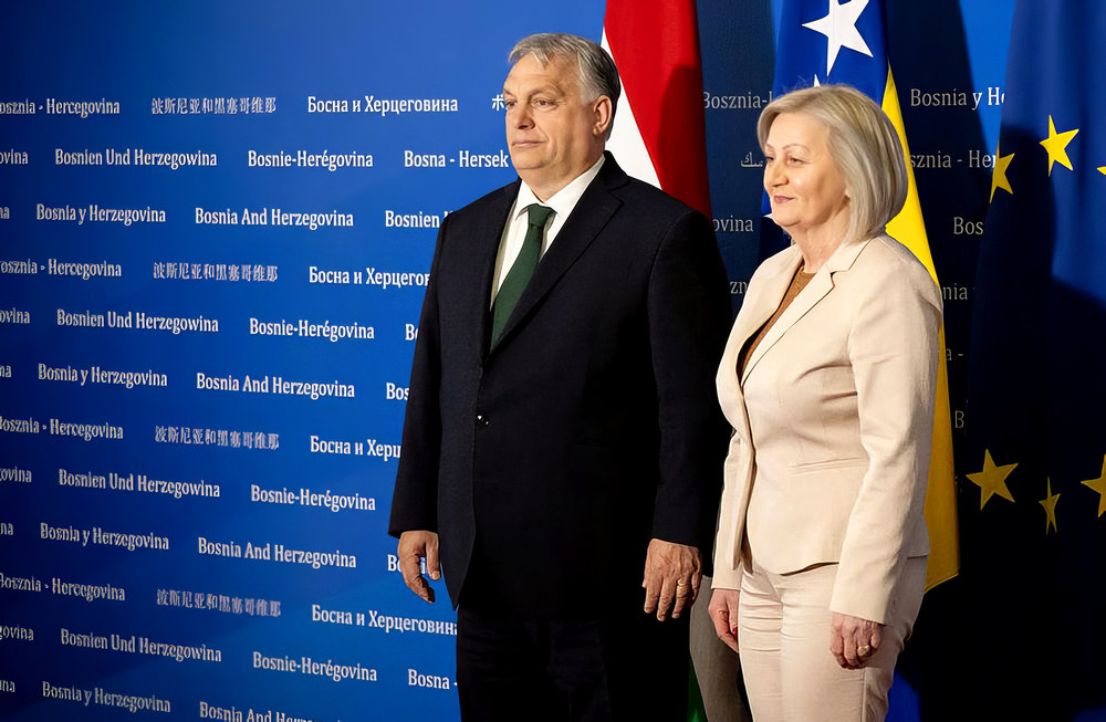 Orbán Viktor miniszterelnök Szarajevó után Banja Lukába is megérkezett 2 Sajtótájékoztató nem volt, de fotó azért készült