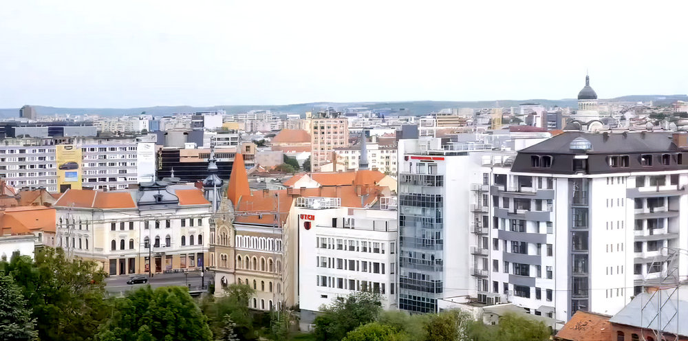 Szép város Kolozsvár a Cetățuia park felől nézve