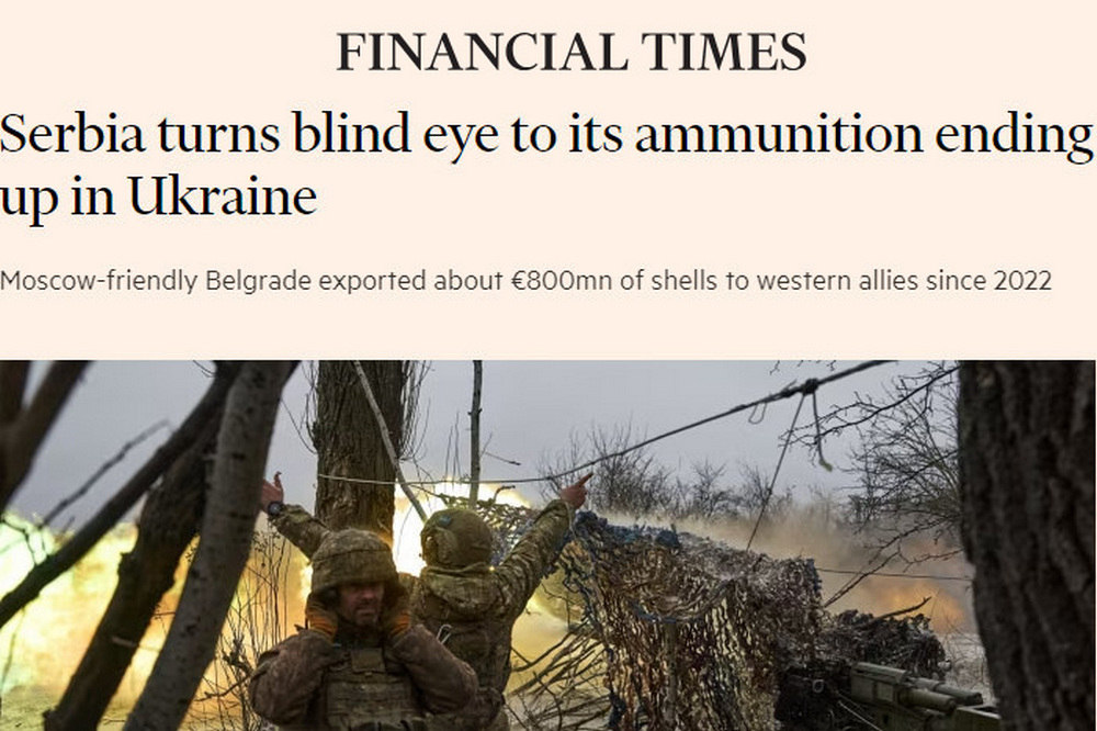 FEGYVERSZÁLLÍTÁSOK: A Financial Times arról ír, hogy a belgrádi vezetés szemet huny afelett, hogy szerb lőszerek kerülnek Ukrajnába kerülő lőszere felett. Az FT úgy tudja, hogy Moszkva-barát Szerbia 2022 óta mintegy 800 millió euró értékben exportált lövedékeket nyugati a szövetségeseknek