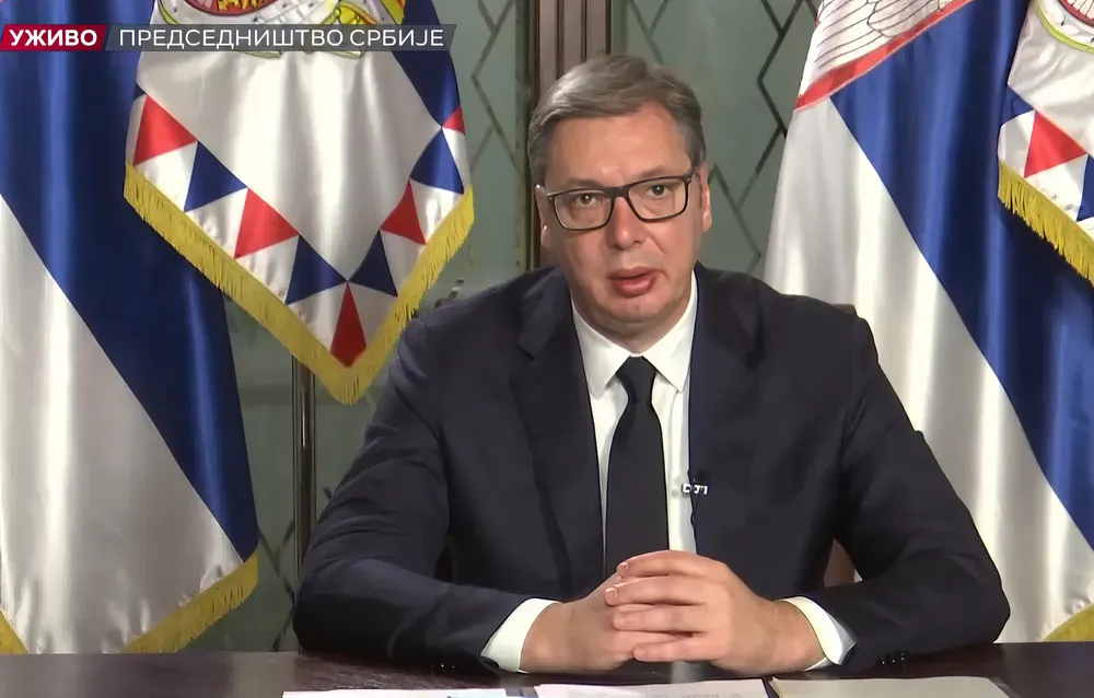 A szerb elnök a nemzethez fordult