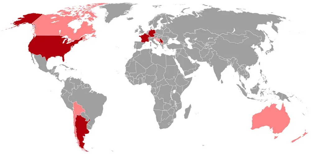 Montenegróiak a világban