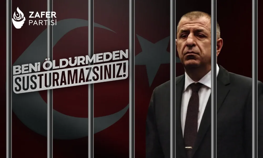 Csak egy kicsit lenyugtatják! A börtönbe zárt Ümit Özdağ ugyanakkor azt mondja - most még - hogy "nem tudtok elhallgattatni anélkül, hogy meg ne öljetek!" (Forrás: X platform)