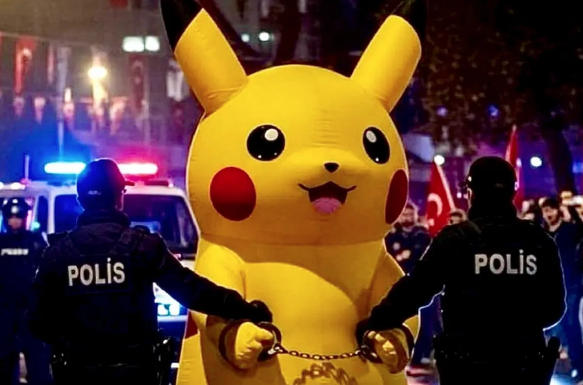 A török rendőrség végül őrizetbe vette Pikachut