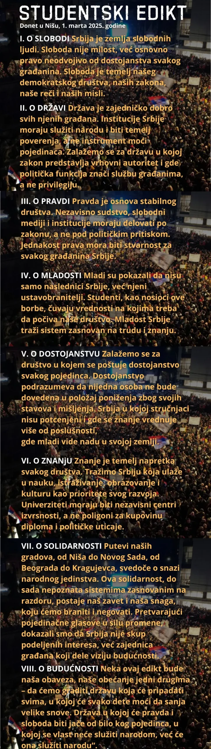 Az Egyetemista ediktum
