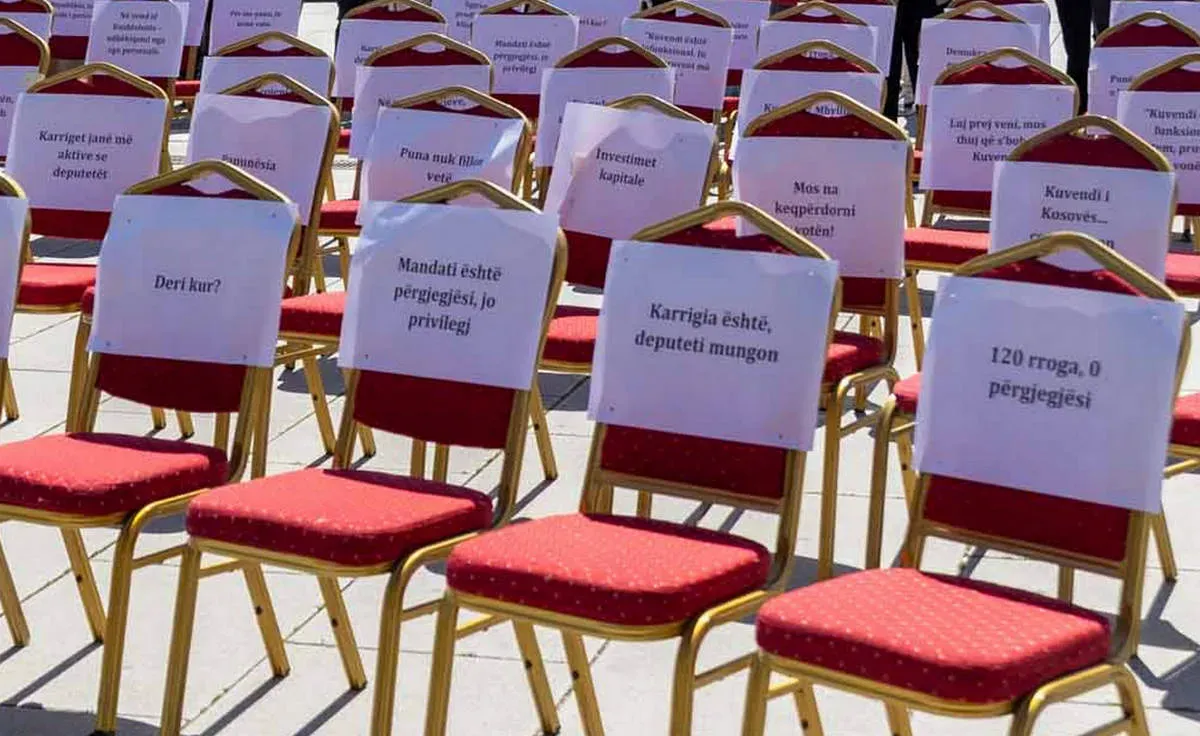 Huszonkettedik nekifutásra sem alakult meg a koszovói parlament 3 120 fizetés, 0 felelősség (Forrás: X paltform)