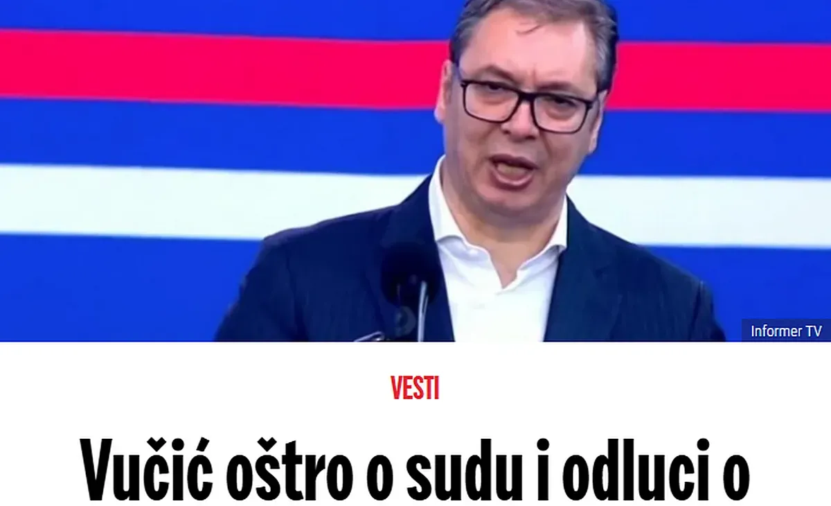 Házi őrizet a „puccsistáknak”, Vučić verőlegényei a hősök? 3 Vucic élesen a bíróságról és a Marija Vasicról szóló döntésről - főcím az Informerben