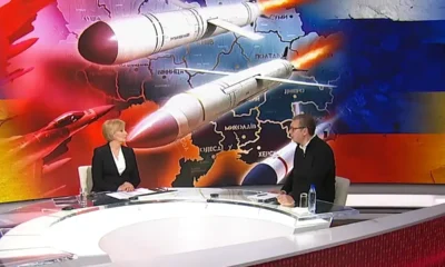 A szerb elnök az állami televíziónak adott interjújának a legvégén tért ki az ukrajnai fegyverszállításra