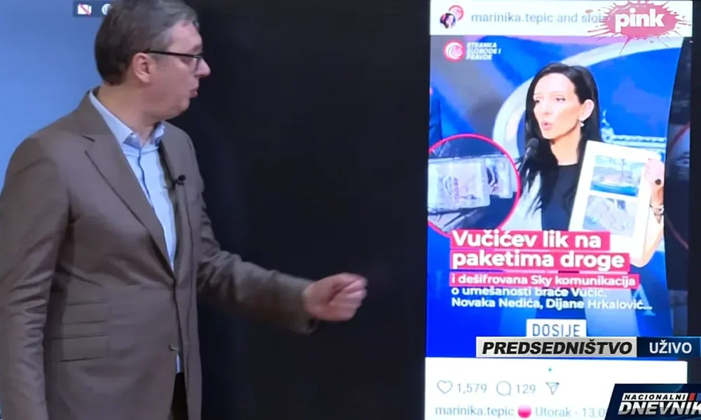 A szerb elnök cáfolta Marinika Tepic állításait
