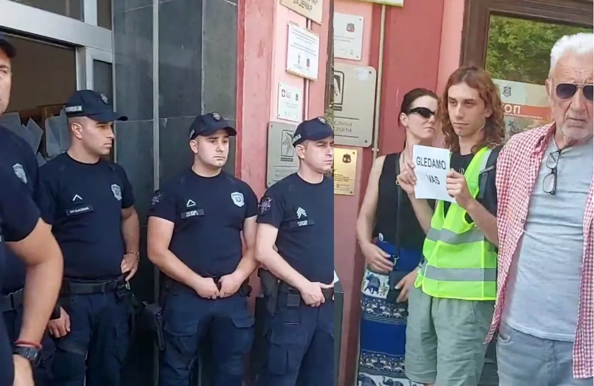 A választási bizottságok elutasították az összes ellenzéki panaszt 2 A választások napja Zajecarban, a felirat: "figyelünk benneteket"