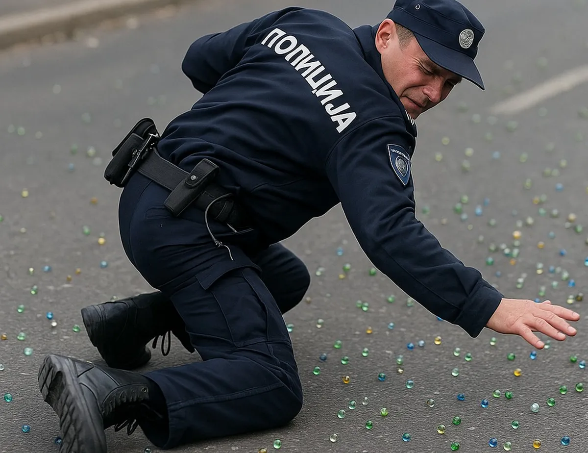 A rendőr, aki üveggolyókon jár