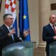 Gideon Saar izraeli külügyminisztrer és Gordan Grlic Radman sajtótájékoztatója