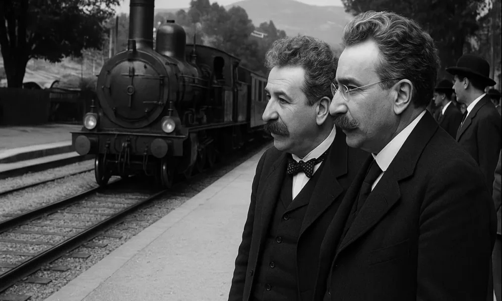 A Lumière fivérek várják a vonatot, fényes bálba készülnek (A kép illusztráció, amely a Budapesti Klasszikus Film Maratonhoz kapcsolódó cikkhez készült)