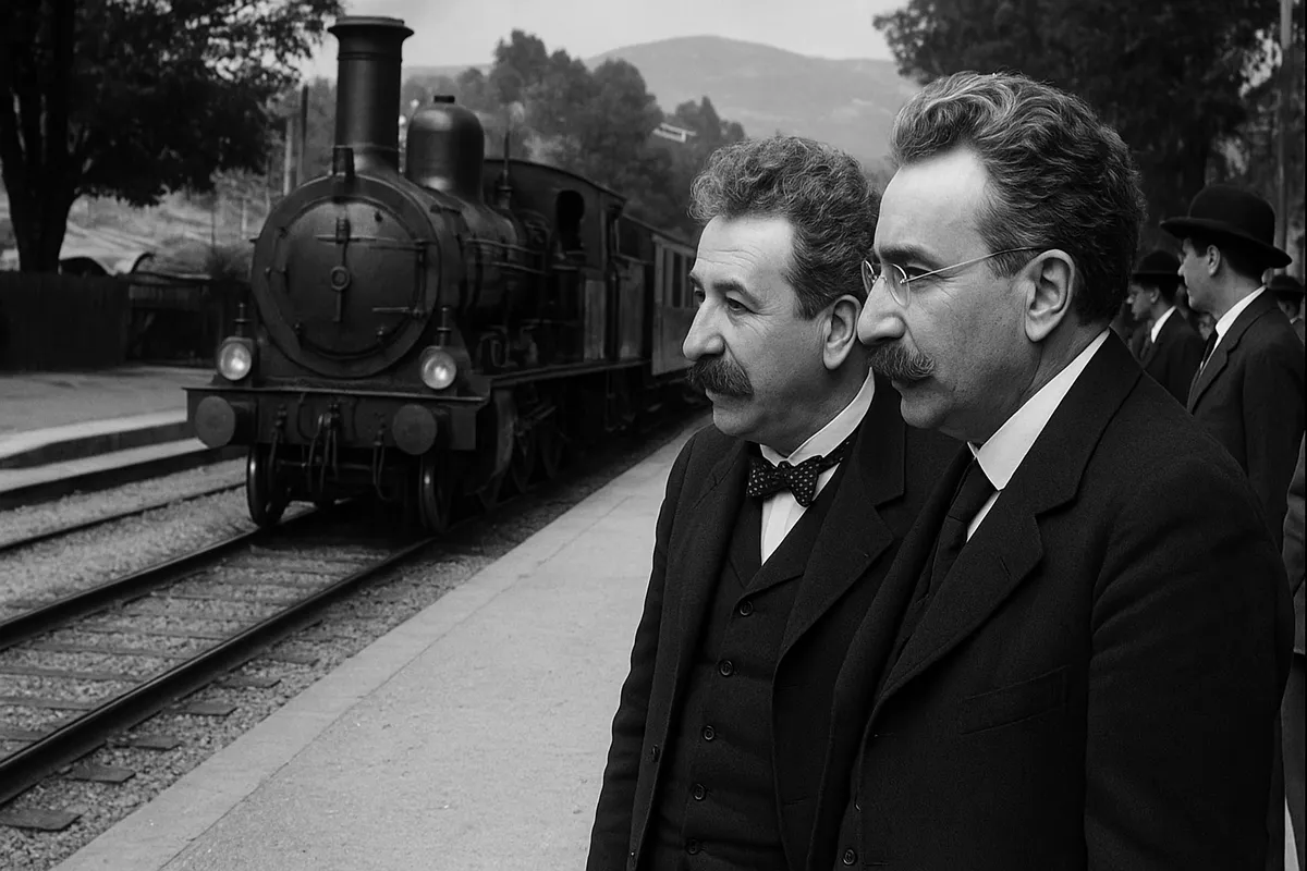 A Lumière fivérek várják a vonatot, fényes bálba készülnek (A kép illusztráció, amely a Budapesti Klasszikus Film Maratonhoz kapcsolódó cikkhez készült)
