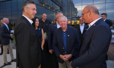 Plenkovic horvát miniszterelnök és Lindsey Graham találkozója