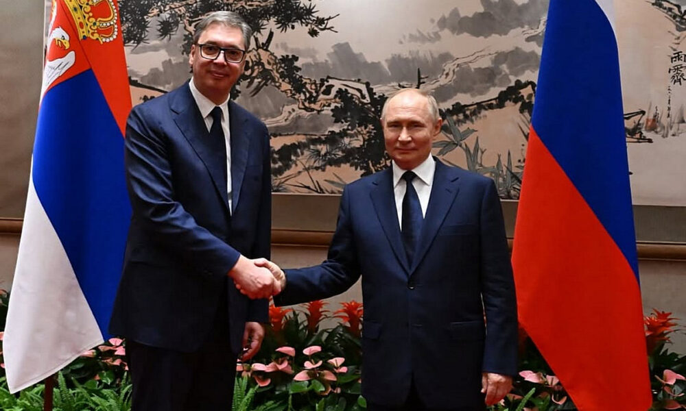 Paks is szóba került Aleksandar Vucic és Vlagyimir Putyin pekingi találkozóján (szerb elnöki Instagram)