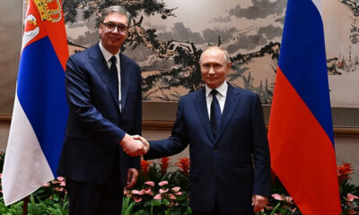 Paks is szóba került Aleksandar Vucic és Vlagyimir Putyin pekingi találkozóján (szerb elnöki Instagram)