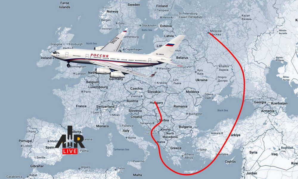 Körülményesen juthat el Budapestre az orosz elnök, van-e megfelelő kerülőút (Forrás: Nova, Air Live)