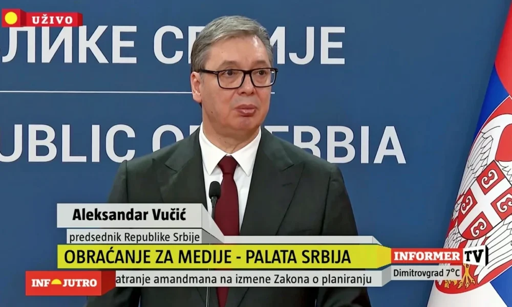 A szerb elnök "világbajnoknak" nevezte Szerbiát a tüntetőkkel szemben tanúsított türelem tekintetében