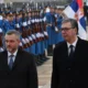 A különösen fontos személyeknek kijáró katonai díszőrséggel súlyosbított elnöki találkozó Belgrádban, nem mindenki kapja ezt meg (Forrás: szerb elnöki Instagram)