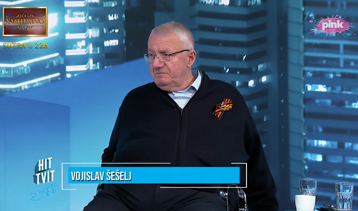Šešelj csetnikvajda, aki néha elalszik egy-egy tévéműsorban, azért vele már kockázatos egyedül beülni egy stúdióba
