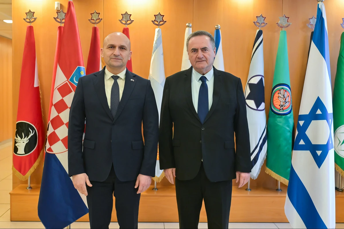 Magyarország egy liter orosz olajat sem kapna, ha a horvátok népszavaznának 4 Ivan Anušić Tel-Avivban Israel Katz védelmi miniszterrel tárgyalt a kétoldalú együttműködésről