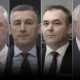 A négy vádlott: Hashim Thaçi, Kadri Veseli Rexhep Selimi és Jakup Krasniqi, fejenként 45 év börtönre ítélhetik őket (Forrás: Koha)