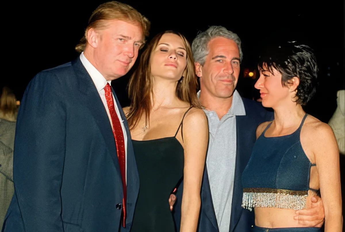 Donald Trump, Melania Trump, Jeffrey Epsteinés Ghislaine Maxwell 
