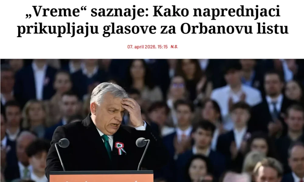 A Szerb Haladó Párt segítik Orbán Viktor „testvéri” rendszerét