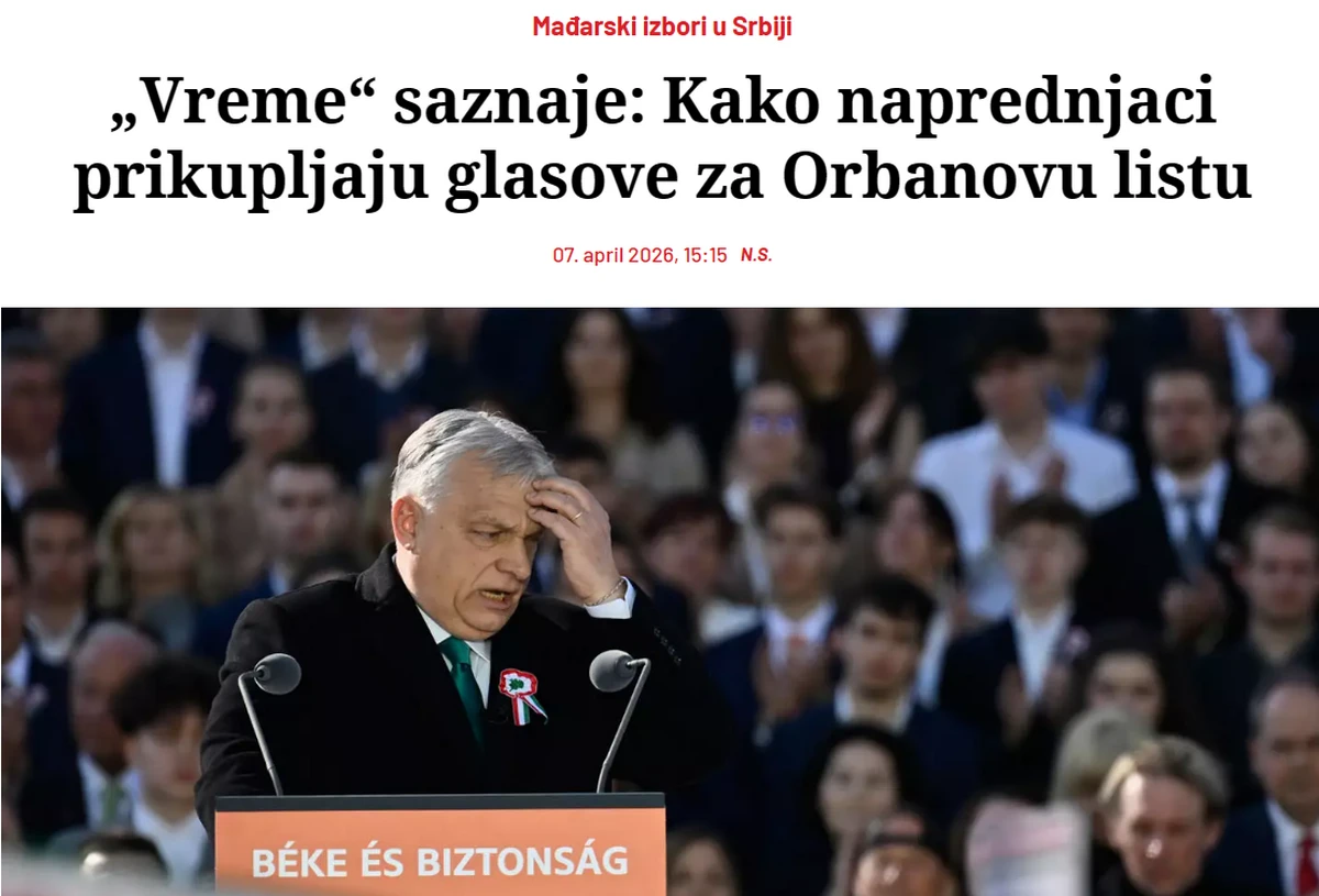 A Szerb Haladó Párt segítik Orbán Viktor „testvéri” rendszerét