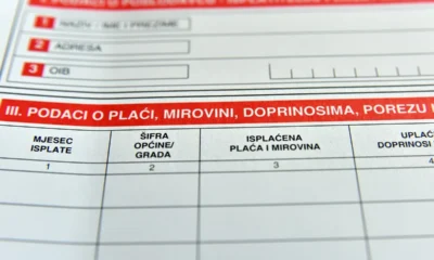 Horvát adózási űrlap
