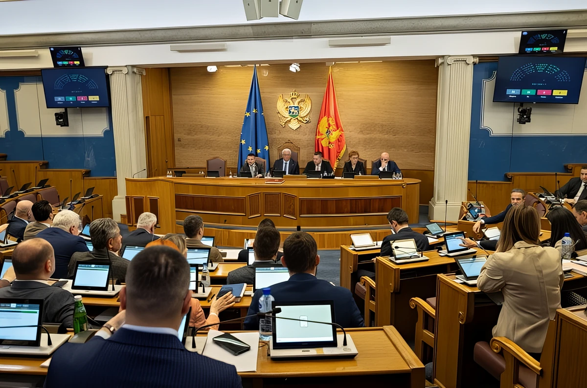 Vita a trikolór körül Montenegróban napirenden kívül 2 Megkezdődött a tavaszi időülésszak (Forrás: montenegrói parlament)
