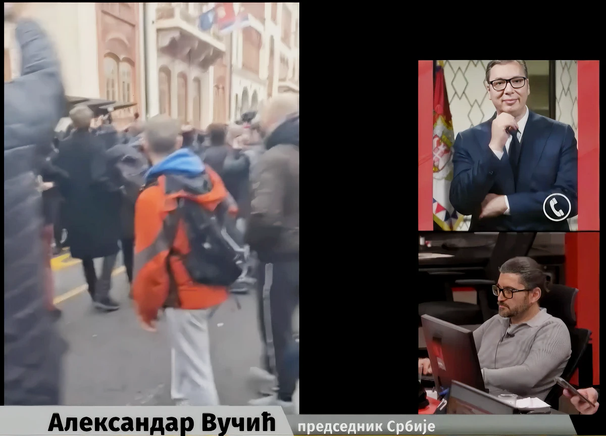 A szerb rendőrállam le akar számolni a szabad gondolattal 5 A szerb elnök telefonon jelentkezett be a nagyon-nagyon rezsimhű Informer televízió műsorába