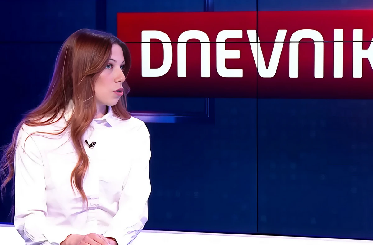 Ljiljana Knežević, a Nova S televízióban még a választások előtt (Screenshot)