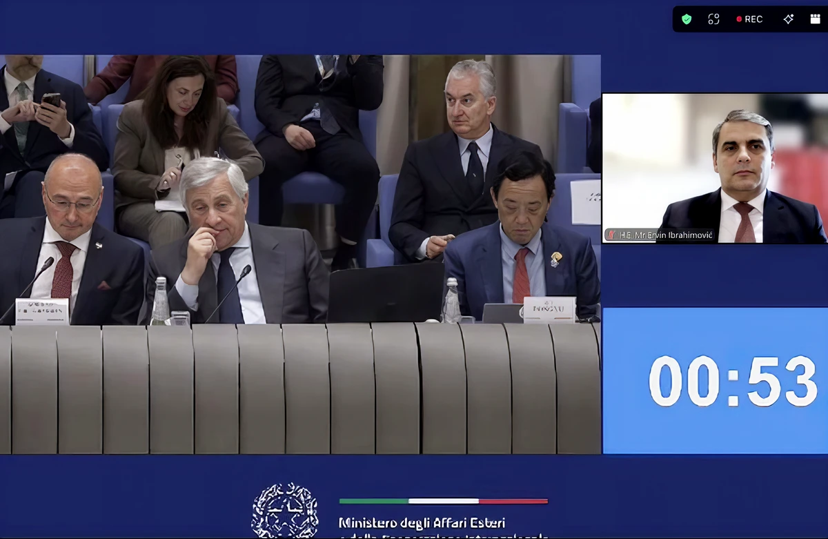 Ervin Ibrahimović montenegrói mezőgazdasági miniszter videókonferencia keretében kapcsolódott be a találkozóba 
