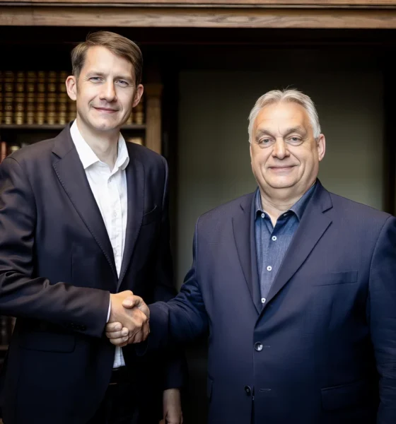 Orbán Viktor utolsó miniszterelnöki munkanapján a Karmelitában fogadta Pásztor Bálintot, a VMSZ elnökét (Forrás: Facebook, VMSZ)