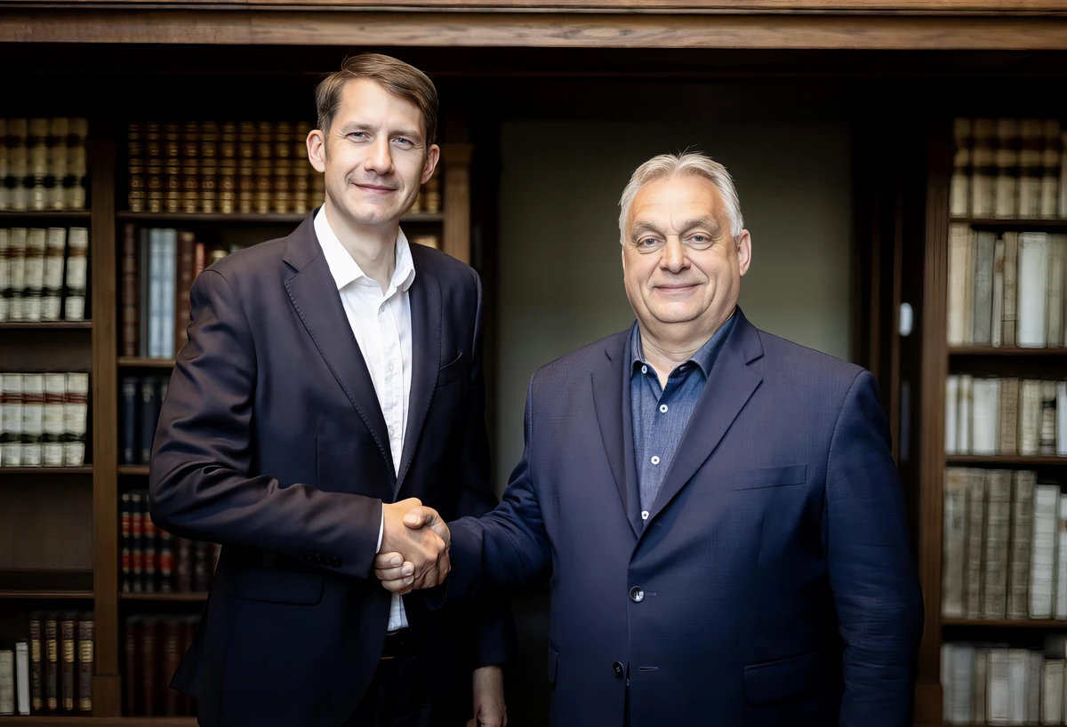 Orbán Viktor utolsó miniszterelnöki munkanapján a Karmelitában fogadta Pásztor Bálintot, a VMSZ elnökét (Forrás: Facebook, VMSZ)