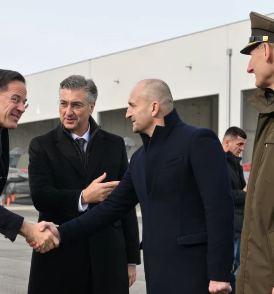 Andrej Plenković bemutatta a NATO-főtitkárnak Ivan Anušić védelmi minisztert és Tihomir Kundid vezérkari főnököt, amikor Mark Rutte januárban Horvátországban járt