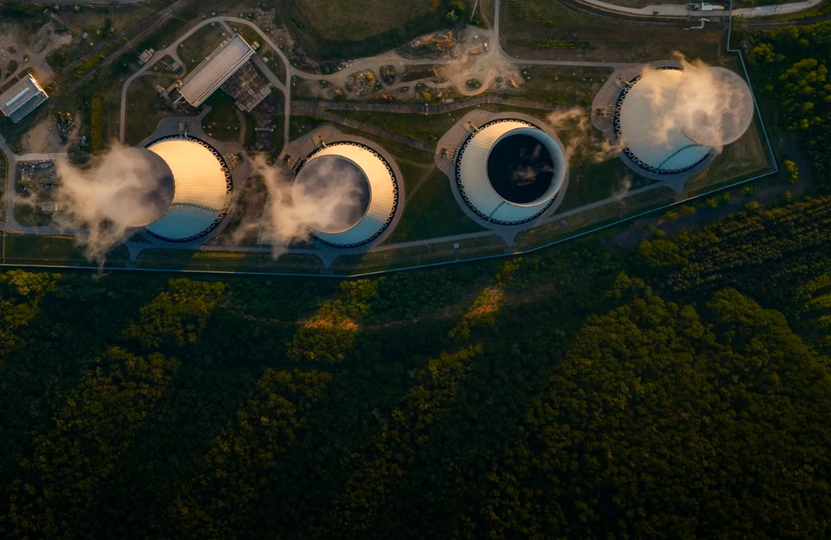 Szlovákia nem tudja kiváltani Paksot 3 Szlovák atomerőmű, a mohi négyes reaktor madártávlatból