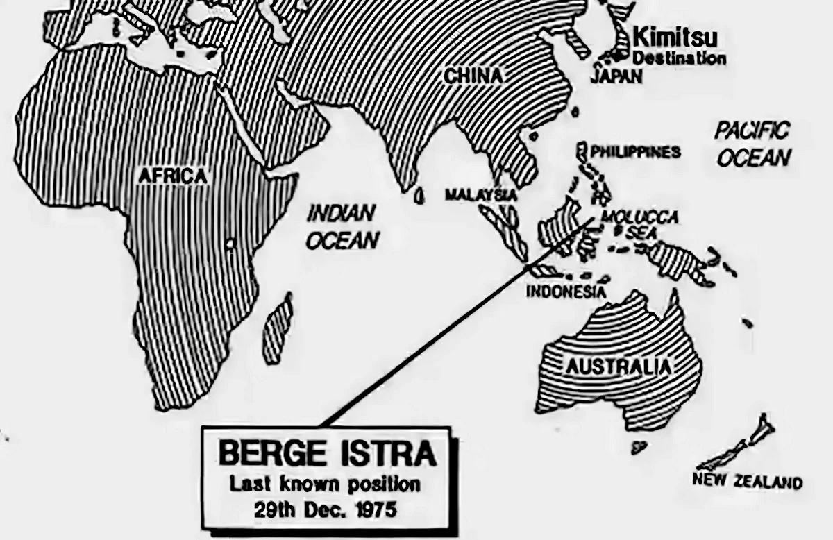 Berge Istra: a Berge Adria kapitánya mindent elmagyarázott nekem 4 Hol tűnt el pontosan a Berge Istra ötven évvel ezelőtt?
