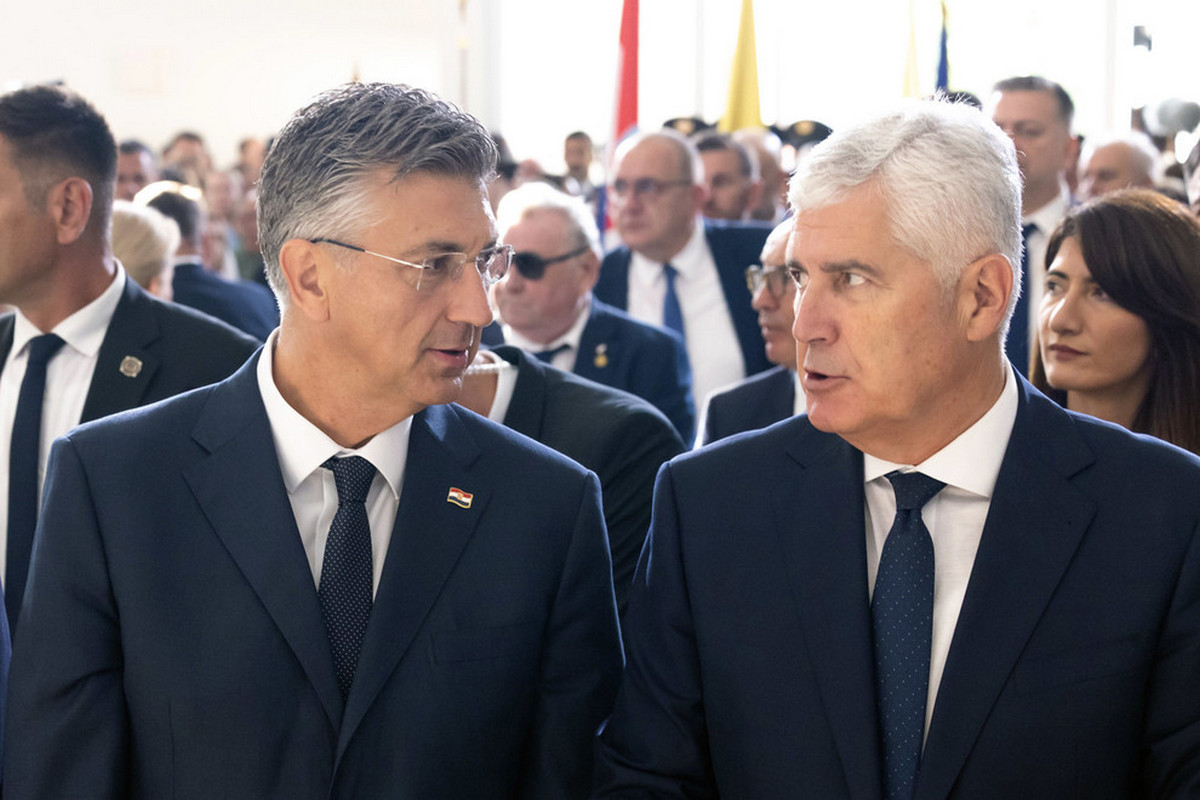 Lesz-e második félidő Horvátország és Szerbia között? 5 Két horvát összetekint, Andrej Plenković horvát miniszterelnök és Dragan Čović boszniai horvát vezető