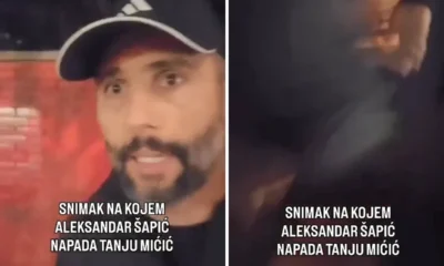 Aleksandar Šapić az incidens pillanatában, a képet nem szűrtük meg, mert a mesterséges intelligencia eltünteti a belgrádi polgármester szemében csillogó indulatot, ami az alábbi videóból még egyértelműen kiderül. A második kocka már az ütés utáni pillanat