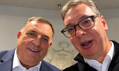 Dodik teljes mellszélességgel bedobta magát Vučić mellett a szerbiai választásokon, elvégre nagyon hasonlítanak egymásra, mindketten bármit megtennének azért, hogy örökkön-örökké ők uralják a szerb népesség kisebb-nagyobb szeletét (Forrás: Dodik.net, X platform)