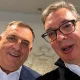 Dodik teljes mellszélességgel bedobta magát Vučić mellett a szerbiai választásokon, elvégre nagyon hasonlítanak egymásra, mindketten bármit megtennének azért, hogy örökkön-örökké ők uralják a szerb népesség kisebb-nagyobb szeletét (Forrás: Dodik.net, X platform)